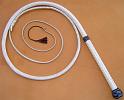 GDeer 5ft White 12 plait Custom Classic Australian Bullwhip with 2tone Box Pattern Knot B